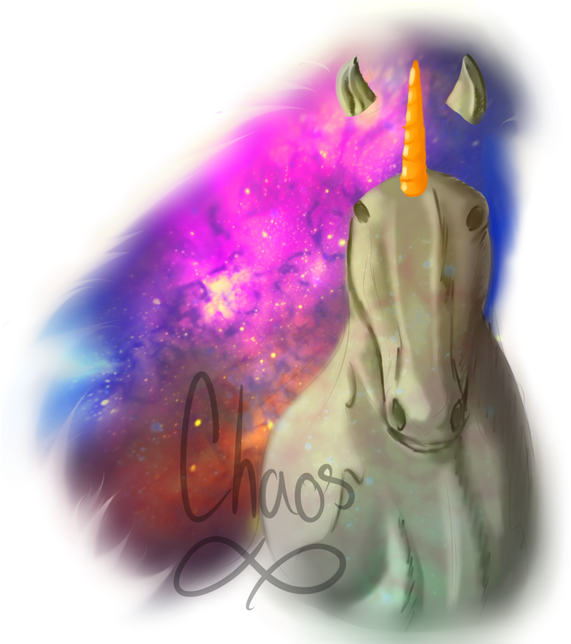 Galaxy Unicorn T-shirt Design By Chaosaholic - Visual Arts (858x931)