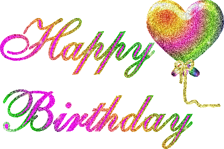 Elegant Free Happy Birthday Clipart Happy Birthday - Happy Birthday Glitter Gif (444x297)