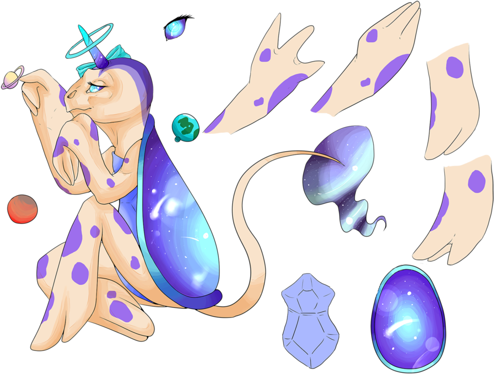 Space Unicorn Turtle Ref By Cordialcrow - Cartoon (1057x755)