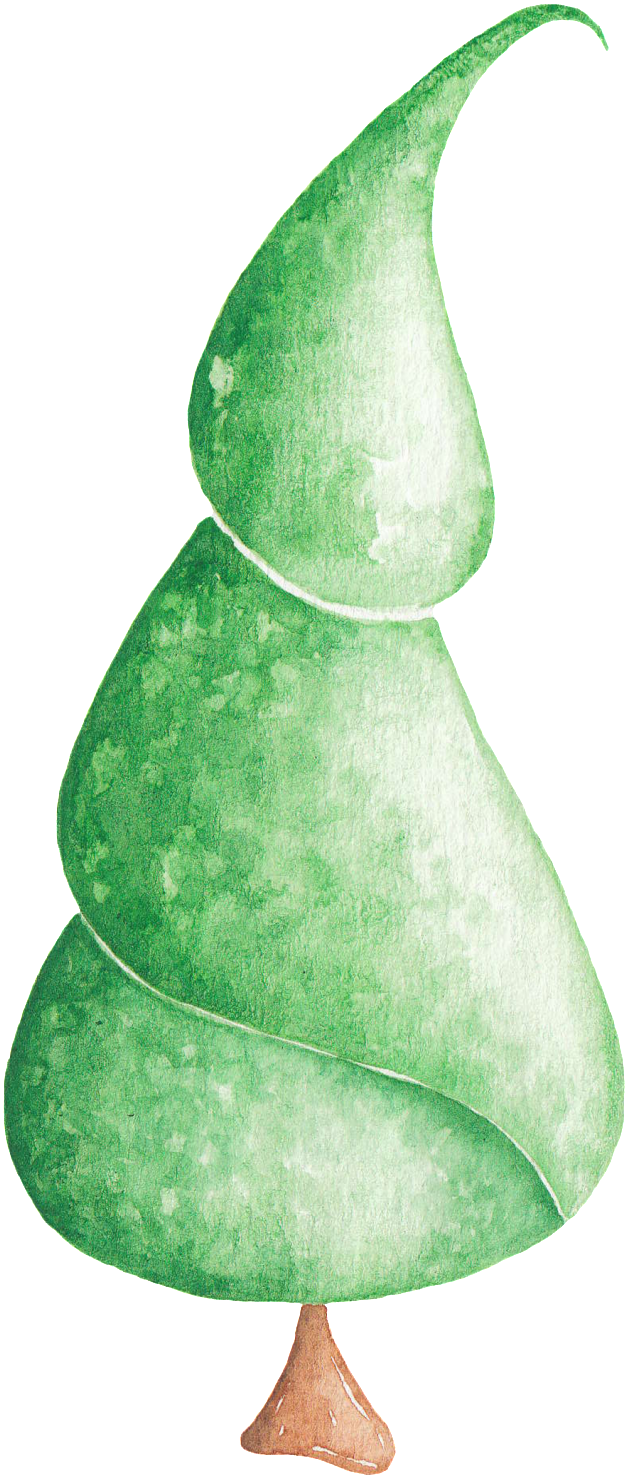 Cartoon Abstract Christmas Tree Png Transparent Material - Illustration (1024x1776)