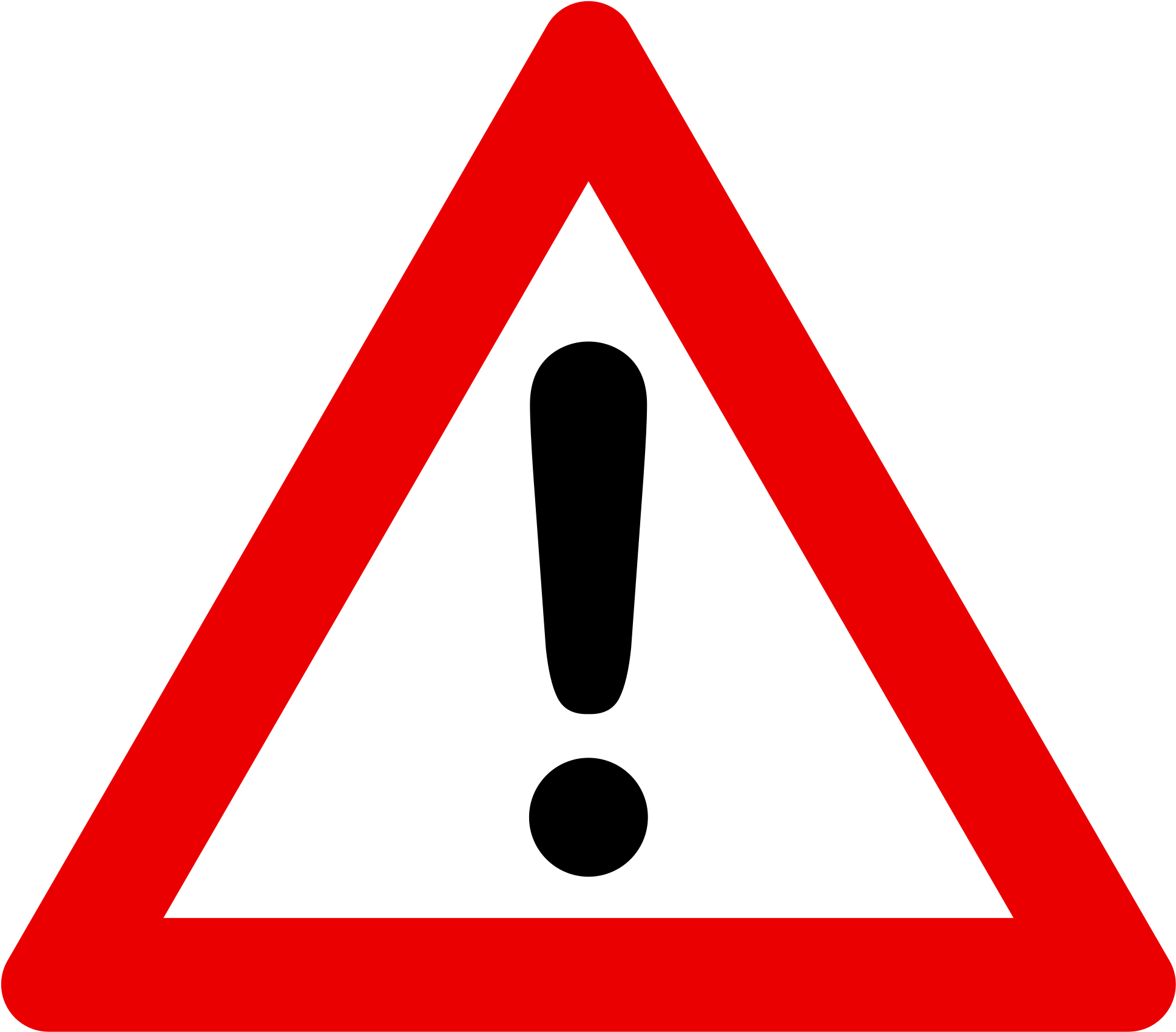 But It's Not Necessarily All That Simple For Some Site - Warning Sign Png (2000x1752)