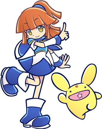 Two Puzzle Game Juggernauts Collide As Tetris®, One - Puyo Puyo Tetris Artwork (360x490)