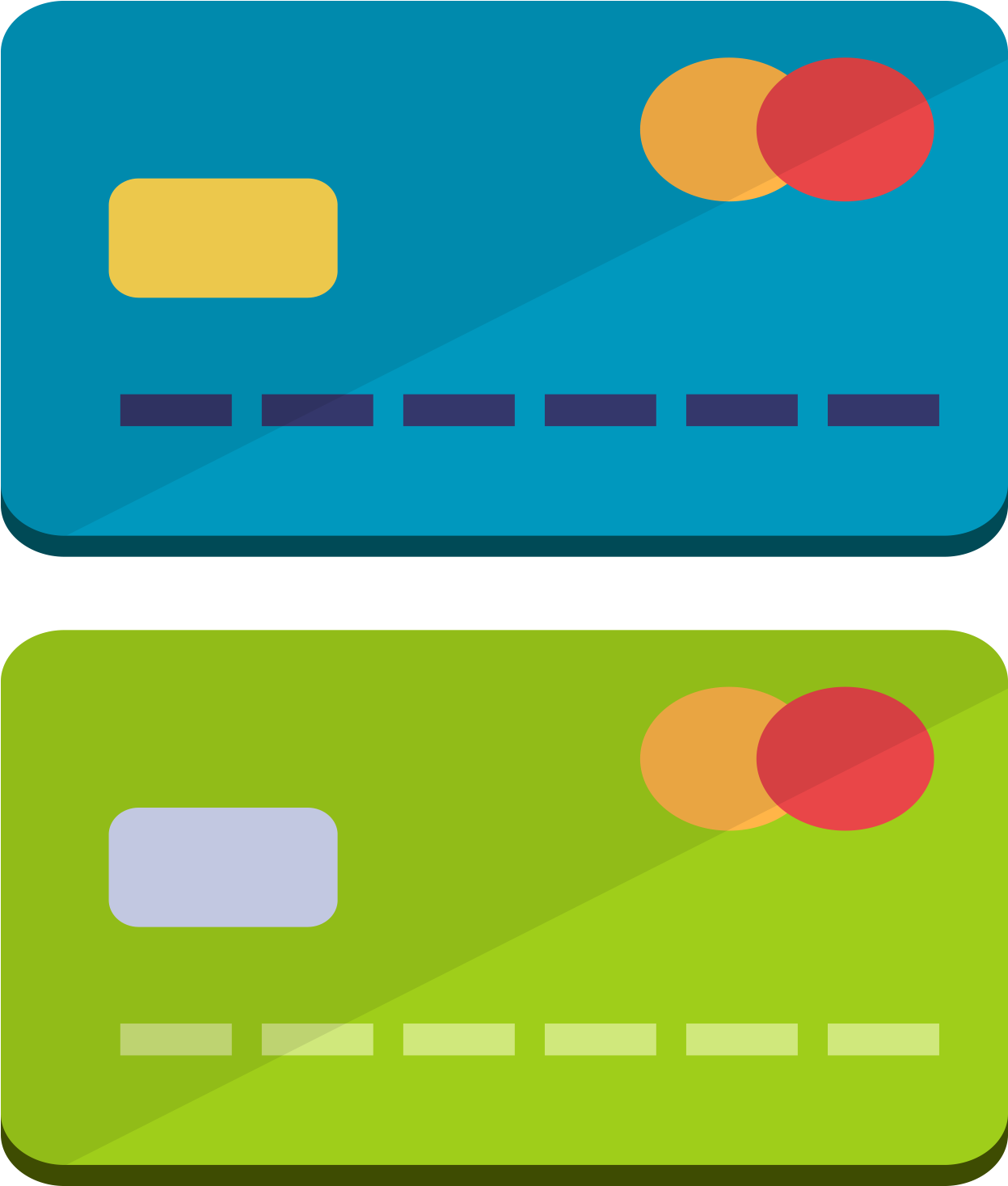 Color Vector Credit Card Bank Card - Credit Card (1648x1600)
