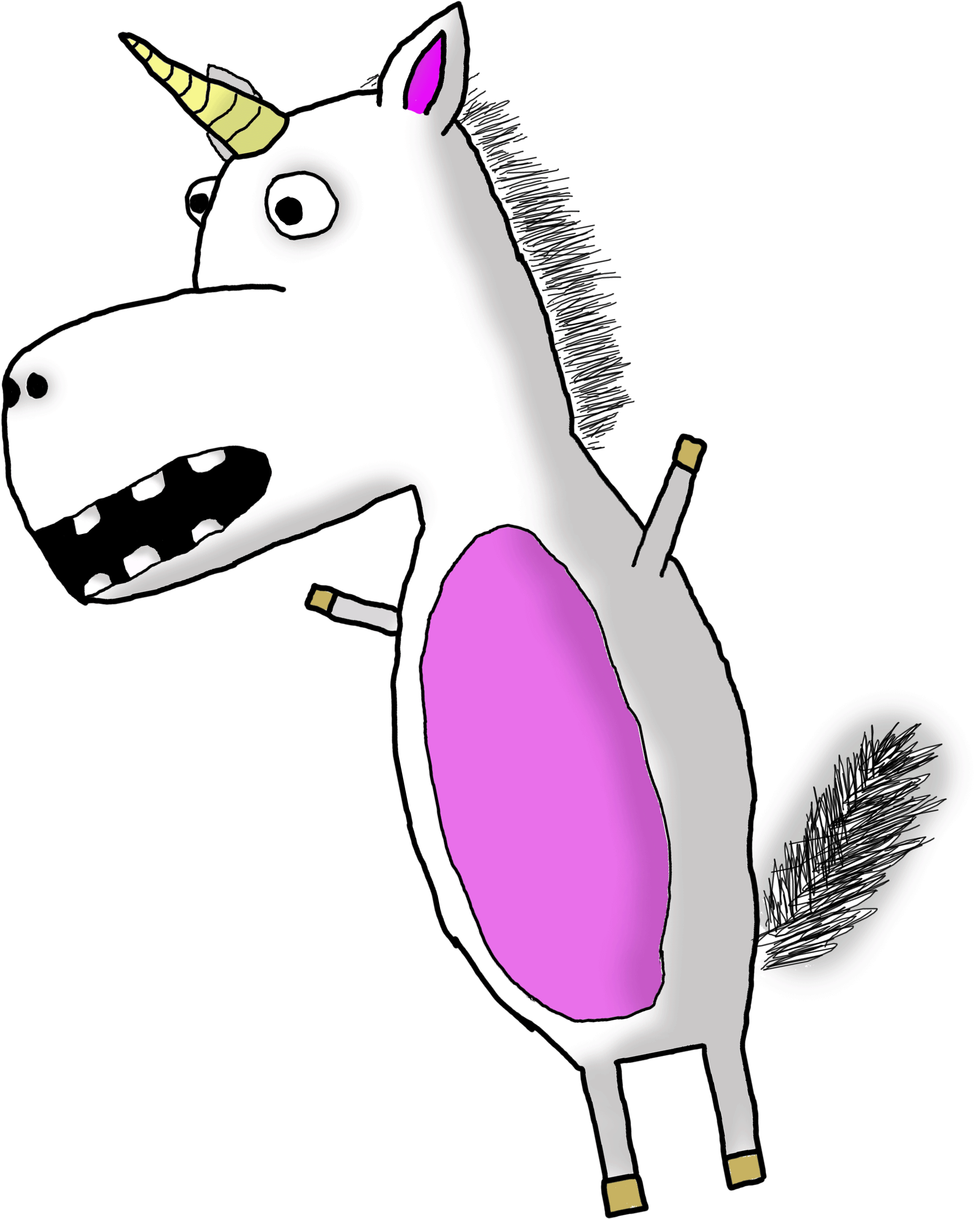 Unicorn Gif - Unicorn Clipart Gif (1944x2592)