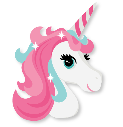 Unicorn Head Cute Unicorn Svg Cut File Scrapbook Cut - Unicorn Head Clipart Free (432x447)