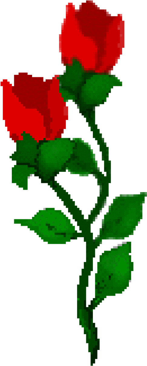 Small House Clip Art - Red Rose Clip Art (640x1295)