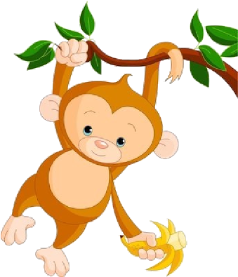 Cute Baby Monkey Clip Art Images - Baby Monkey Clip Art (400x400)