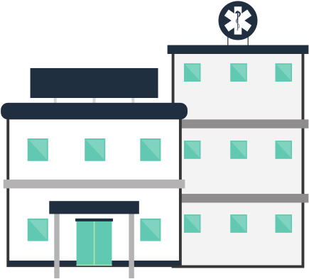 Hospital Building - Illustration (550x550)