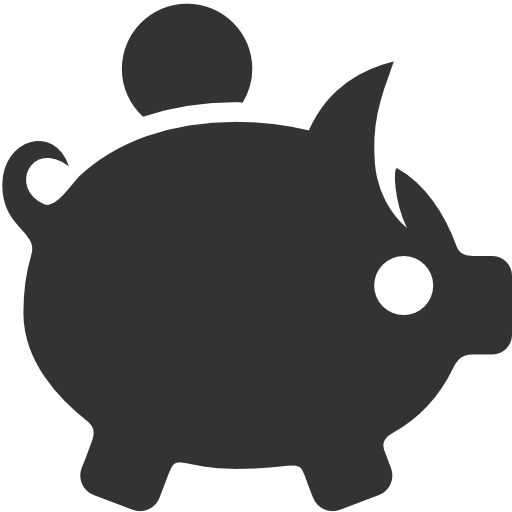 Piggy Bank Icon - Money Icon Gif Transparent (512x512)