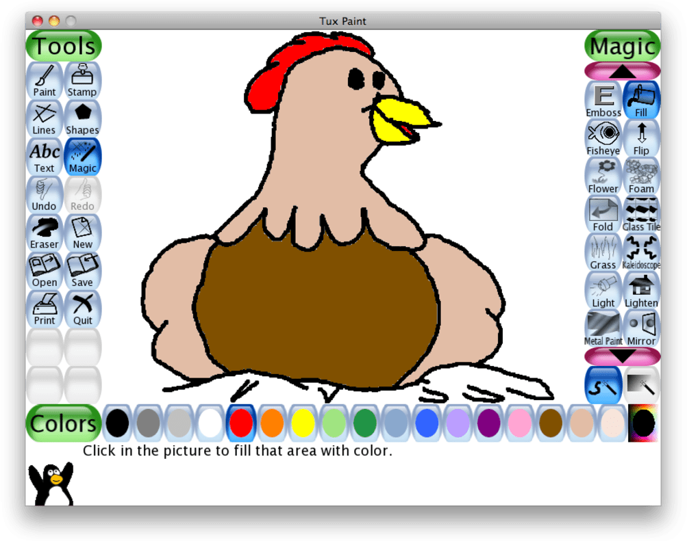 Tux Paint - Pros - Tux Paint Save Tool (1020x814)