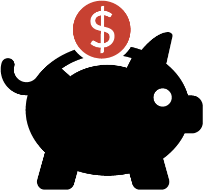 Piggy Bank Savings Icon - Savings Icon (500x418)