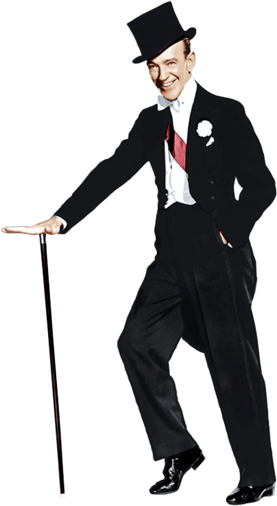 Dancer Fred Astaire Sideview - Fred Astaire Png (560x749)