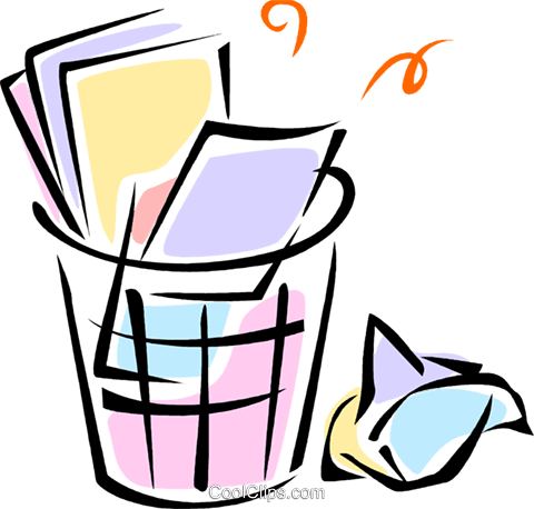 Garbage/trash Cans Royalty Free Vector Clip Art Illustration - Immondizia Clip Art (480x458)