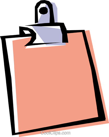 Cool Clipboard Royalty Free Vector Clip Art Illustration - Clipboards (382x480)