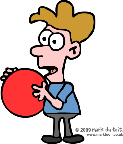 Beach Ball Man, People Free - Gaga Ball Clip Art (428x500)