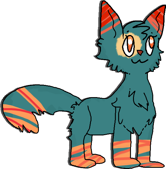 Blue Kitty By Fand0m-trash - Blue Kitty By Fand0m-trash (706x642)