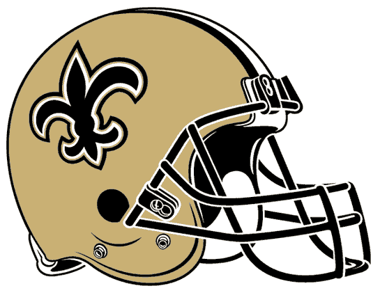 American Football - New Orleans Saints Helmet Logo (545x421)