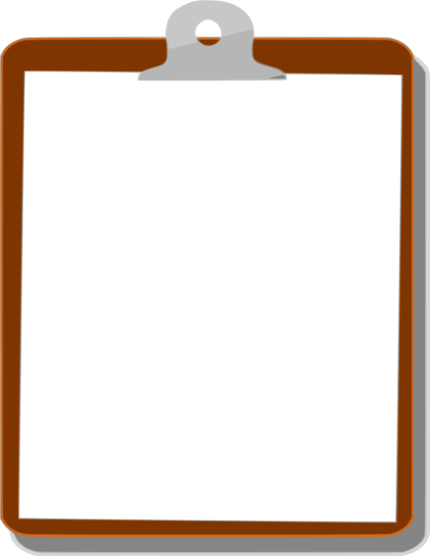 Clipboard Clip Art - Clipboard Clipart (850x1099)