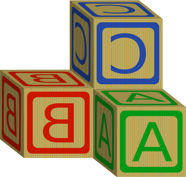 Abc Blocks Clip Art At Clker Com Vector Clip Art Online - Clip Art (600x571)