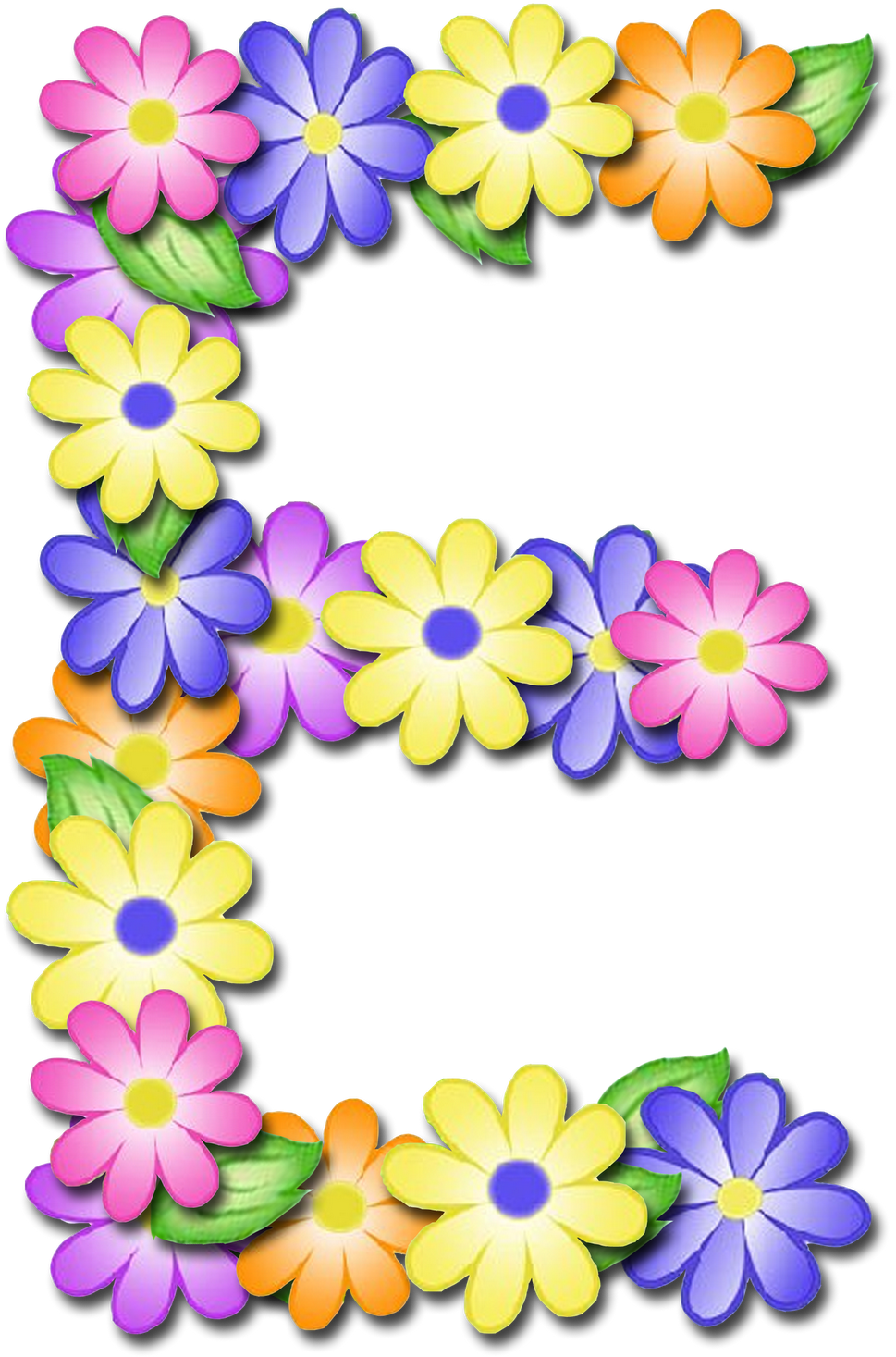 Letras Em Png Com Fundo Transparente Para Scrapbook - Letras De Flores Png (1600x1533)