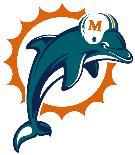 American Football Teams And Logos Images Gallery - Miami Dolphins Old Logo (600x600)