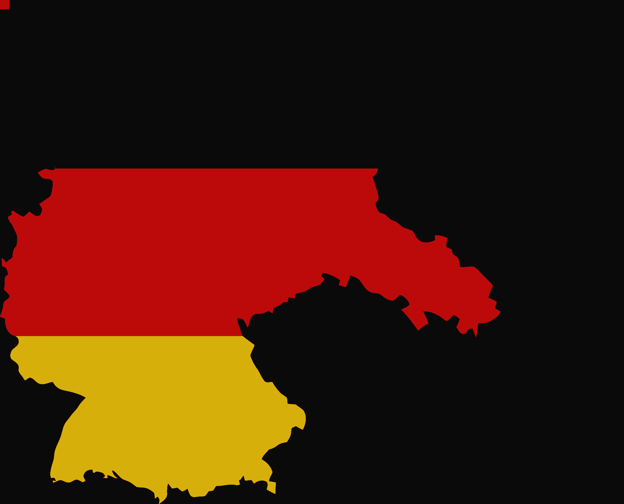 Germany German Flag Free Download Clip Art On Clipart - Deutschland Karte (2000x1615)