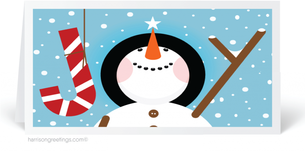 Greeting Cards Holiday Snow Scene Holiday Greeting - Greeting Card (1024x542)