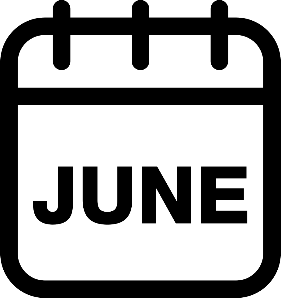 June Calendar Monthly Page Comments - Calendar Month Icons Free (924x980)