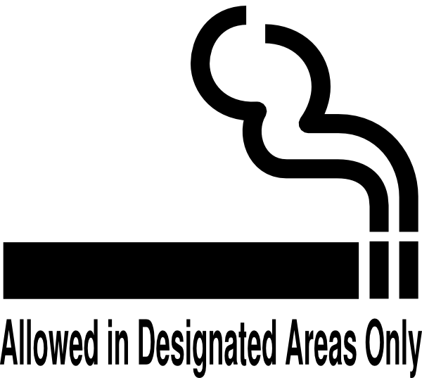 Designated Smoking Clip Art (640x480)