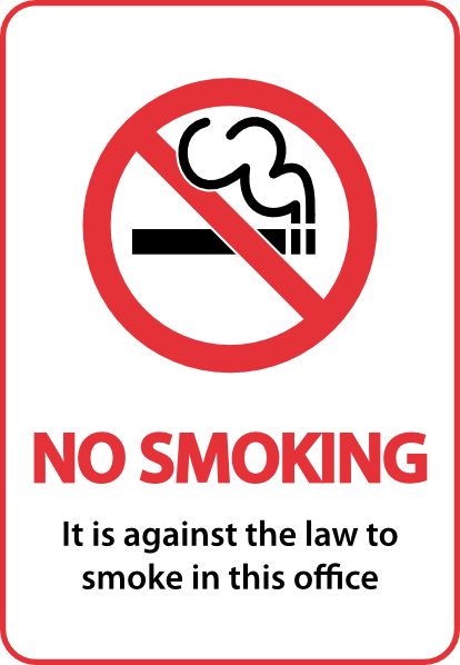 No Smoking Sign Clip Art At Clker - No Smoking Signs High Resolution (534x770)
