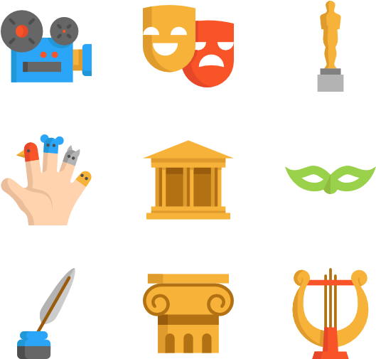 Cinema 50 Icons - Theater Icon Vector (600x564)