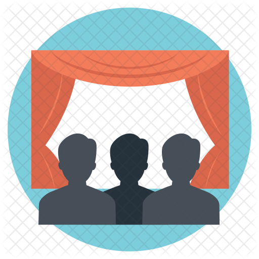 Cinema Room Icon - Movie Theater (512x512)