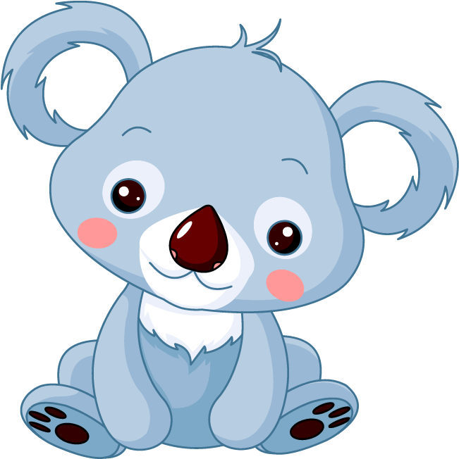Cartoon Baby Koala Bear On A Transparent Background - Baby Koala Baby Blanket (800x800)