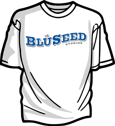 Bluseed Logo T Shirt Bluseed Studios - T Shirt Clip Art (400x436)