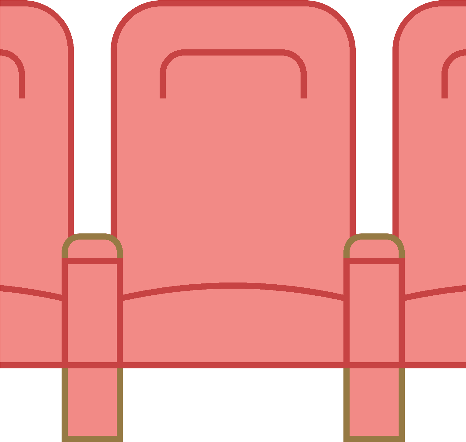 Theatre Seats Icon - Asientos Png Teatro (1600x1600)
