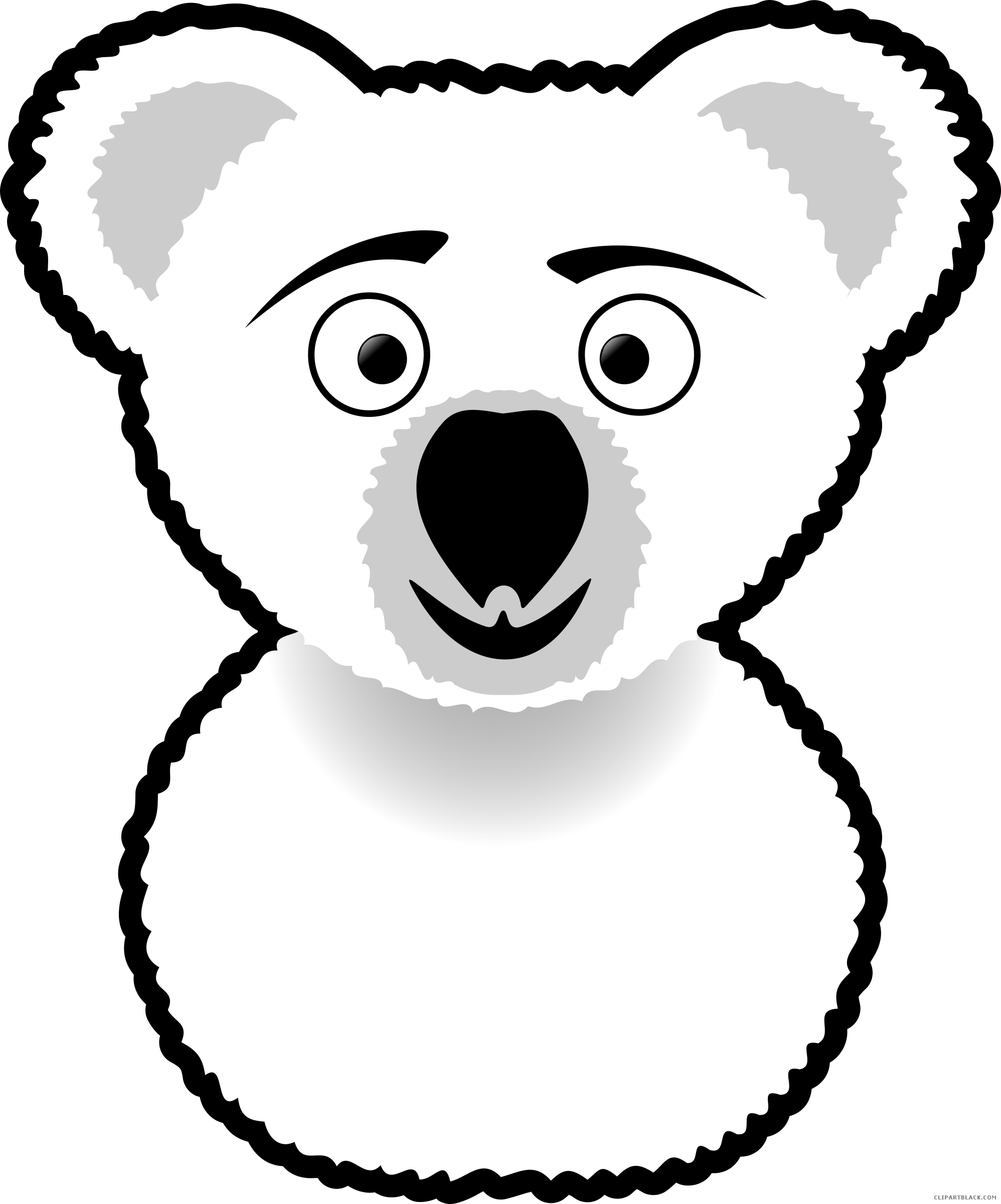 Koala Clipart Clipartblack Com Rh Clipartblack Com - Koala Clip Art (1996x2400)