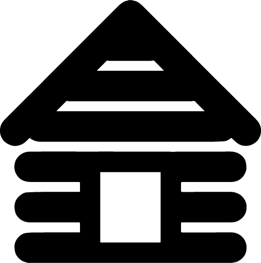 Cabin Rentals Lake Degray - Log Cabin Icon (509x513)