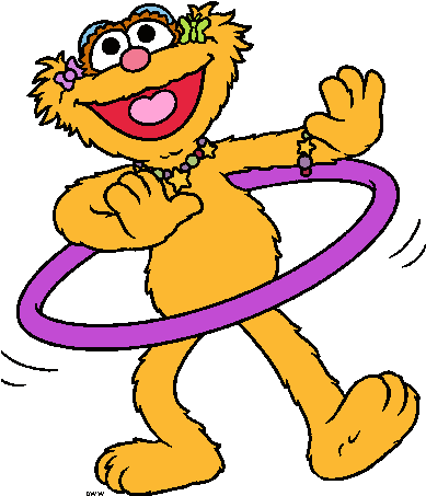 Elmo Clip Art - Sesame Street Zoe Cartoon (405x460)