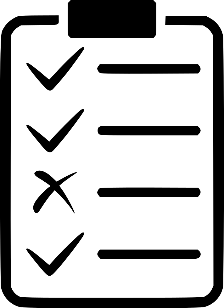 Form Application Test Clipboard Check List Tasks Audit - Icon Test Check (712x980)