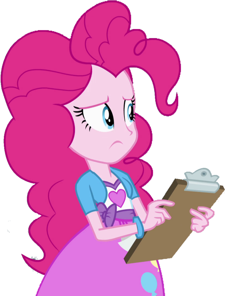 Eqg Pinkie Pie Clipboard Eh By Sparx24488 - Pinkie Pie Eqg Vector (819x976)