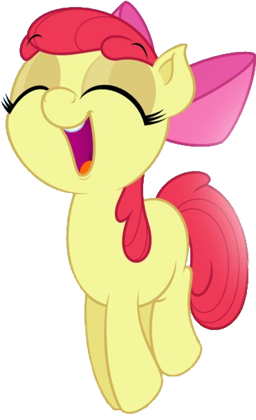 Oh My ******* Celestia, Applebloom Is The Most Adorablest - Cartoon (386x615)