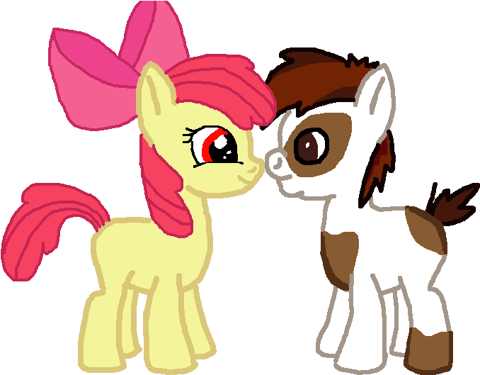 Applebloom And Pipsqueak Adorable By Bigpurplemuppet99 - Cartoon (900x600)