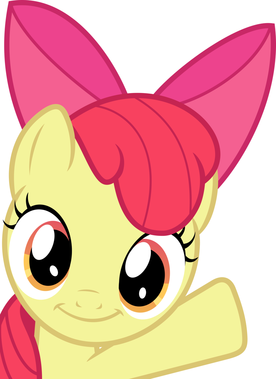 Oh Hai By Uxyd On Deviantart - Mlp Apple Bloom Cute (900x1234)