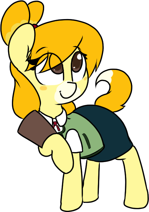 Animal Crossing, Animal Crossing New Leaf, Artist - Isabelle Animal Crossing And Mlp (482x678)