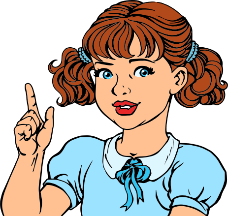 Be Sure To Check Out The Designs We've Done For Mascots - Png Cartoon Girl Pointing (463x439)
