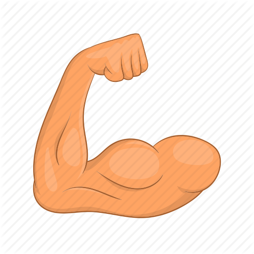 Cartoon Muscle Arm - Muscles Cartoon (512x512)