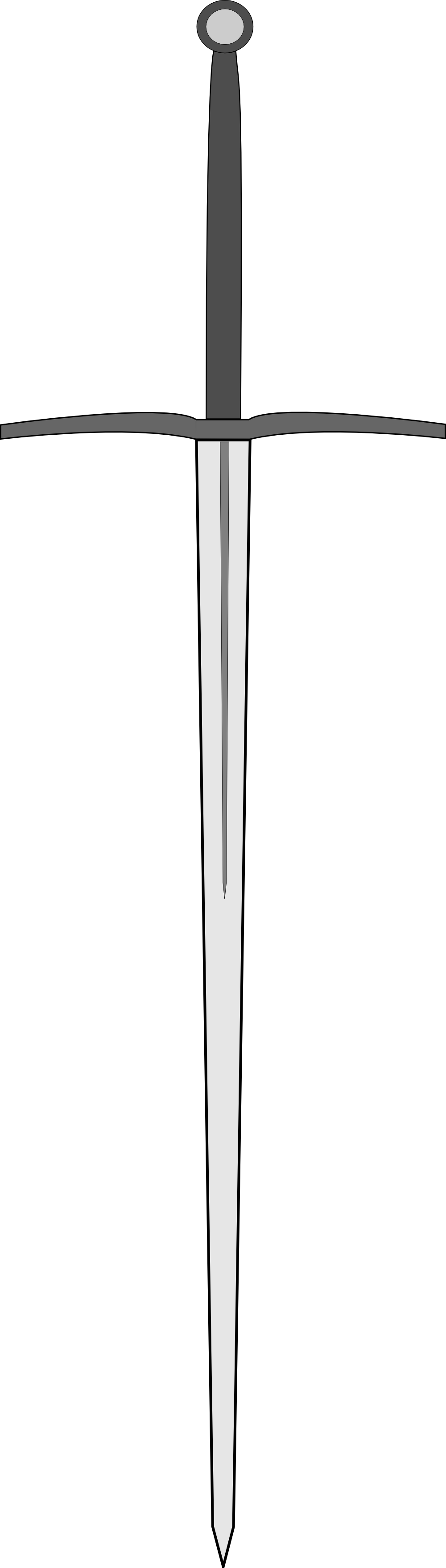 Crow Clipart Game Throne - Game Of Thrones Sword Vector (1000x3513)