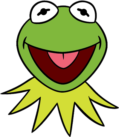 Sesame Street Characters Coloring Pages Download - Kermit The Frog Drawing (400x471)