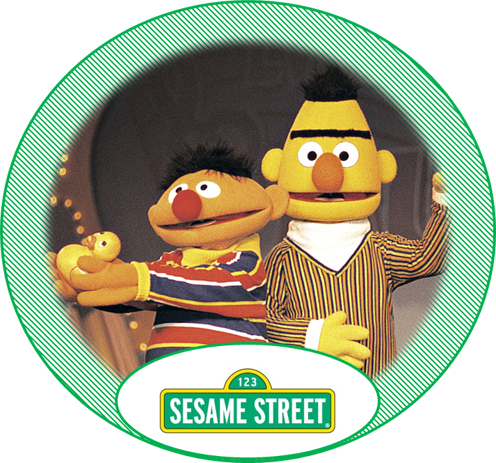 Toppers Or Sesame Street In Green Free Printable Labels - Sesame Street Sign Cartoon Car Bumber Sticker Decal (713x665)