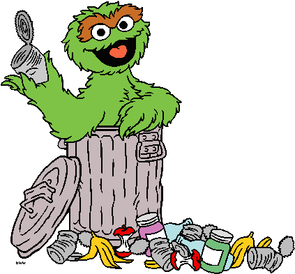 Sesame Street Cartoon - Oscar The Grouch Cartoon (429x396)
